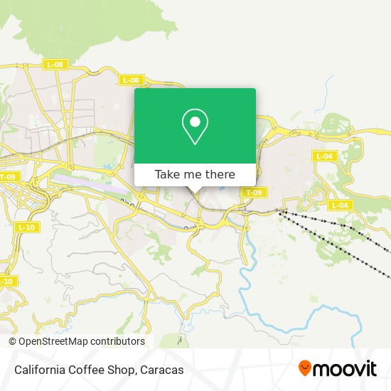 California Coffee Shop map