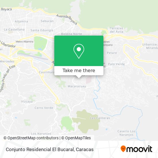 Mapa de Conjunto Residencial El Bucaral