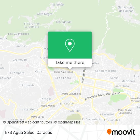 E/S Agua Salud map