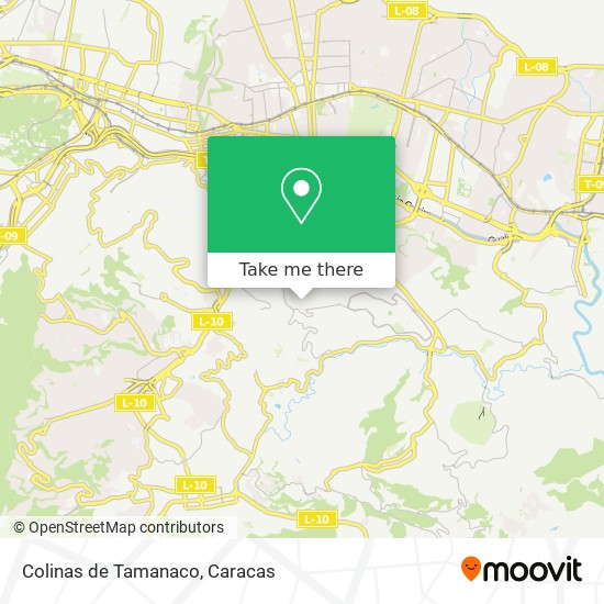 Colinas de Tamanaco map