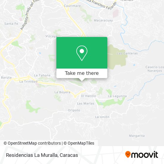 Residencias La Muralla map