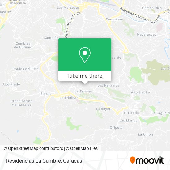 Residencias La Cumbre map