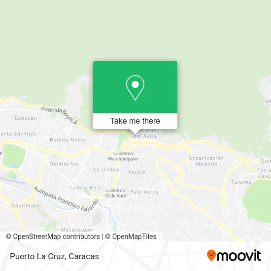 Puerto La Cruz map