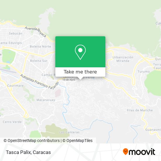Tasca Palix map