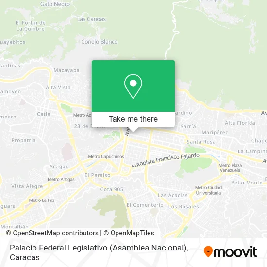 Mapa de Palacio Federal Legislativo (Asamblea Nacional)