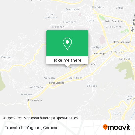Tránsito La Yaguara map