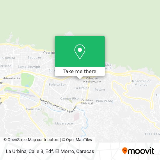 La Urbina, Calle 8, Edf. El Morro map