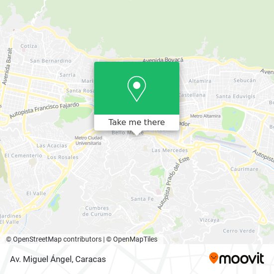 Av. Miguel Ángel map