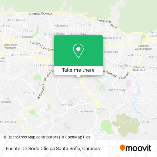Fuente De Soda Clinica Santa Sofia map