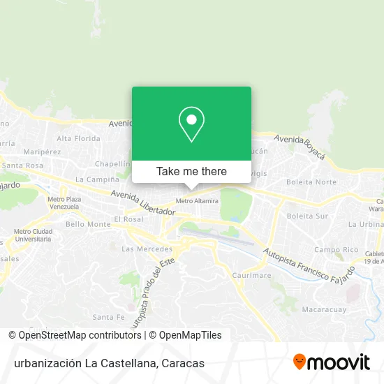 urbanización La Castellana map