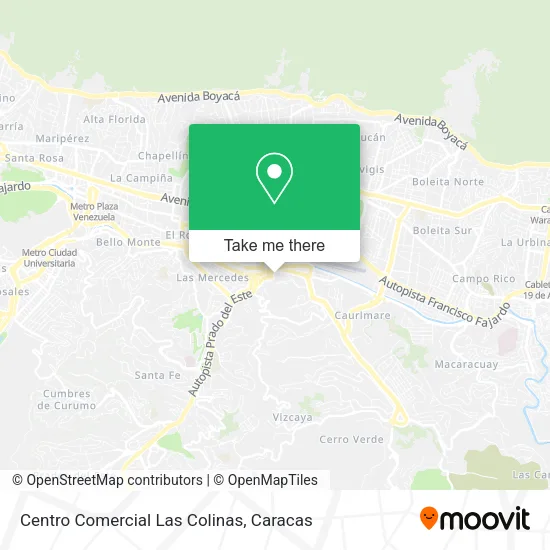 Centro Comercial Las Colinas map