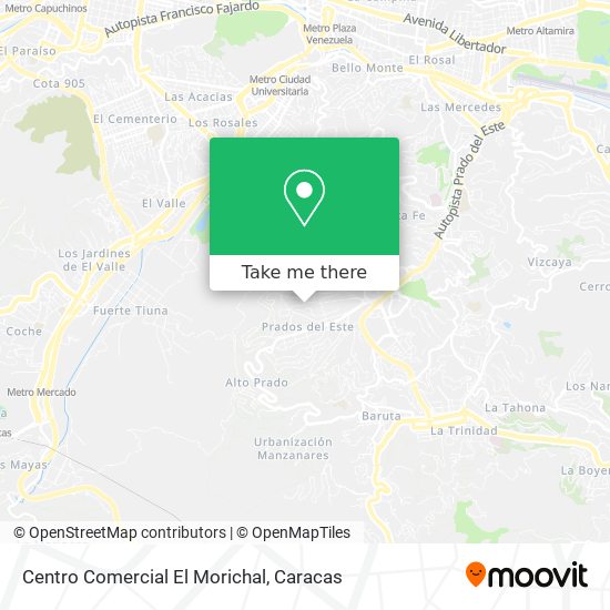 Centro Comercial El Morichal map