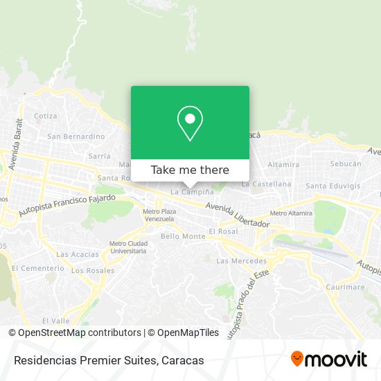 Mapa de Residencias Premier Suites