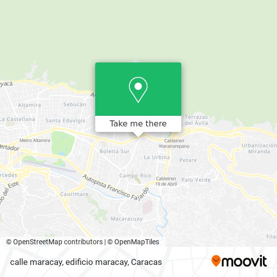 calle maracay, edificio maracay map