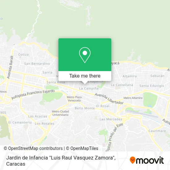 Mapa de Jardin de Infancia "Luis Raul Vasquez Zamora"