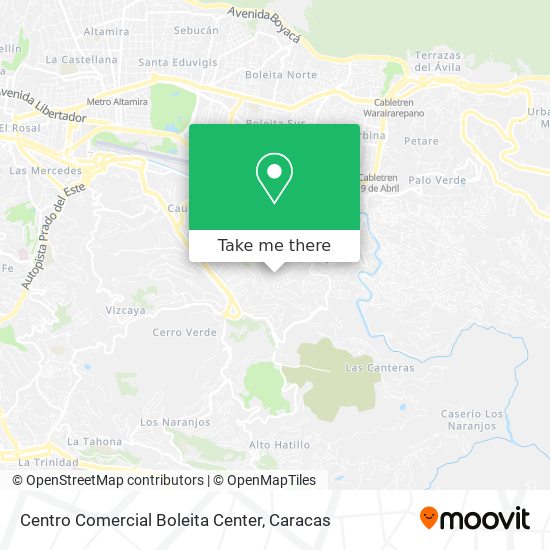 Centro Comercial Boleita Center map