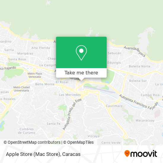 Apple Store (Mac Store) map