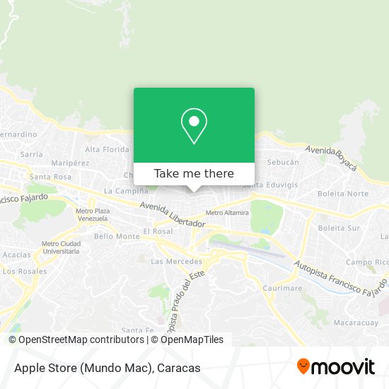 Apple Store (Mundo Mac) map