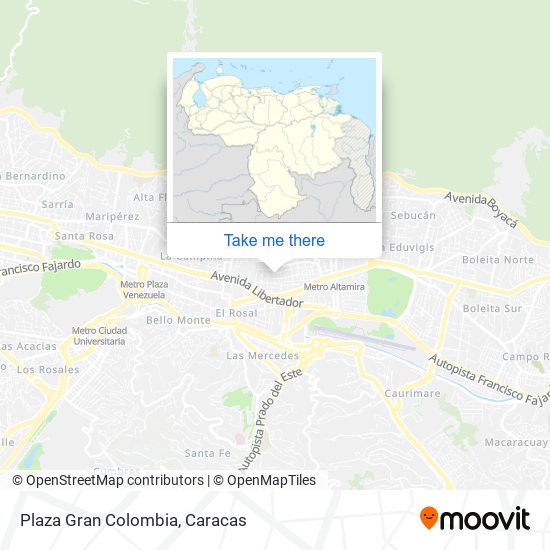 Plaza Gran Colombia map