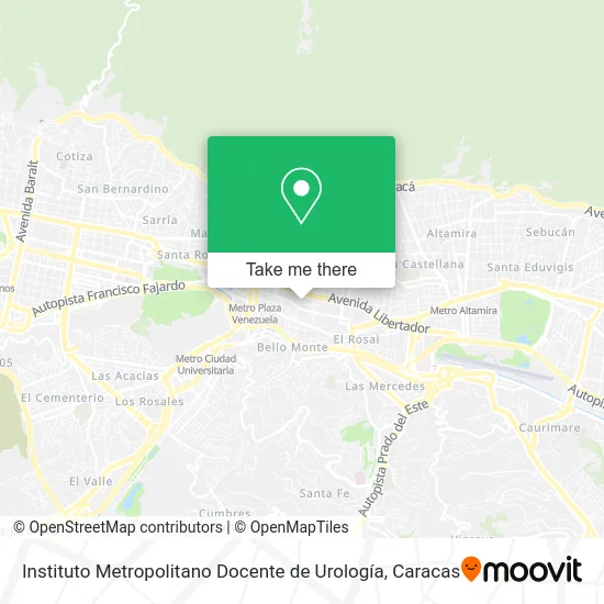 Instituto Metropolitano Docente de Urología map