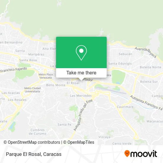 Parque El Rosal map