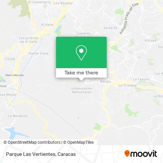 Parque Las Vertientes map