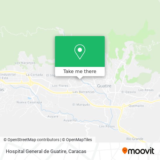 Hospital General de Guatire map