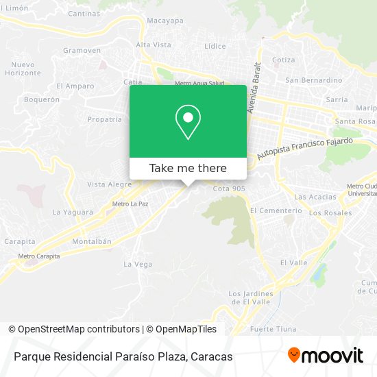 Parque Residencial Paraíso Plaza map