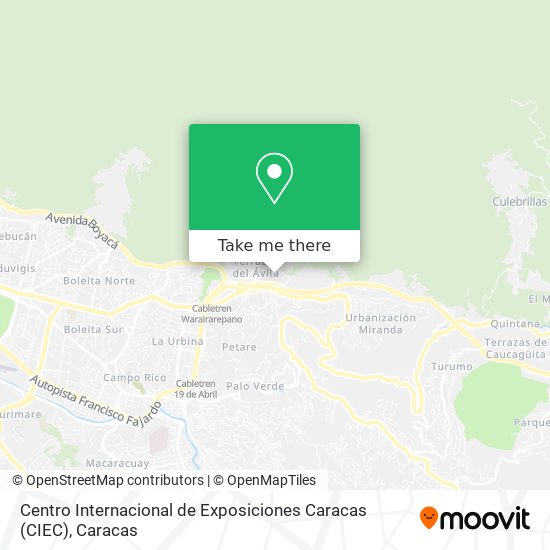 Centro Internacional de Exposiciones Caracas (CIEC) map