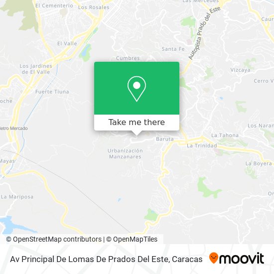 Av Principal De Lomas De Prados Del Este map