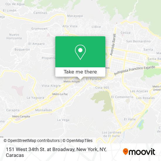 151 West 34th St. at Broadway, New York, NY map