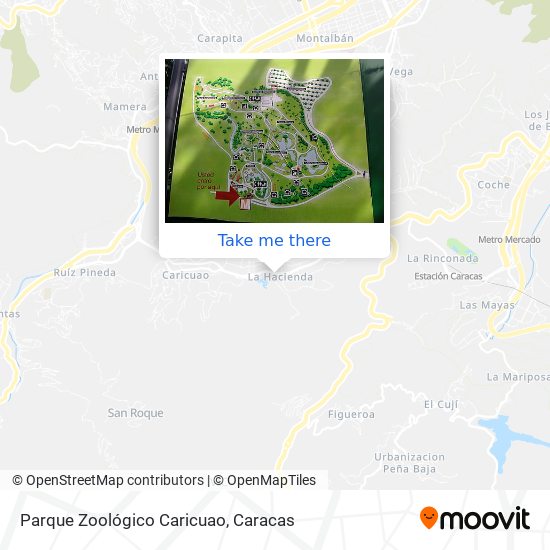 Parque Zoológico Caricuao map
