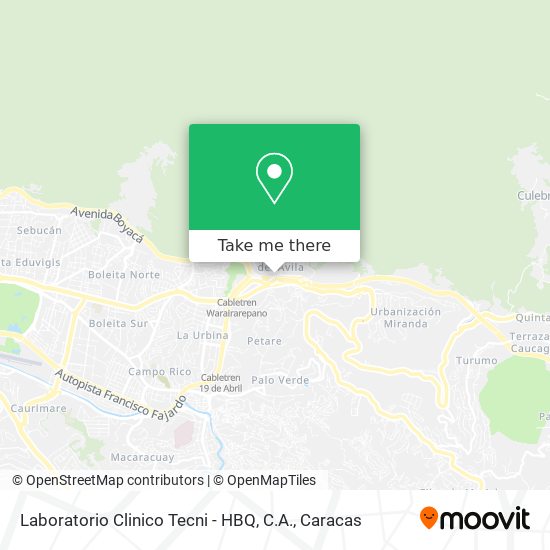 Laboratorio Clinico Tecni - HBQ, C.A. map