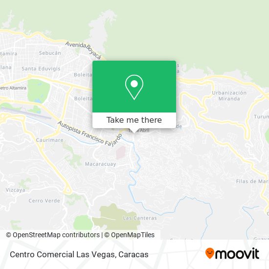 Centro Comercial Las Vegas map