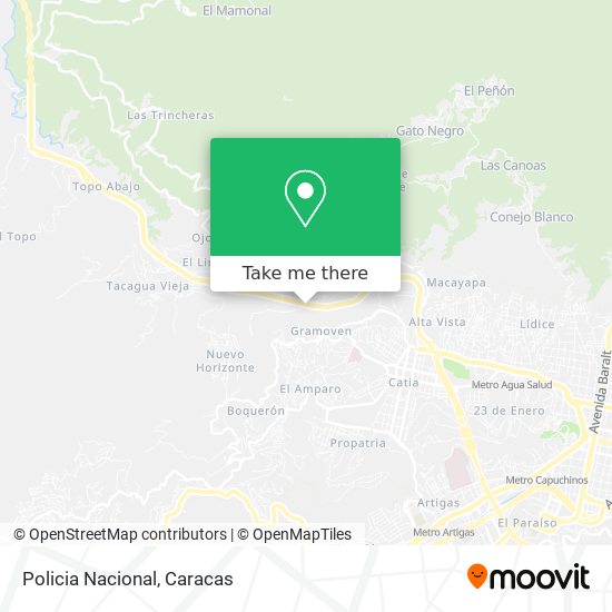 Policia Nacional map