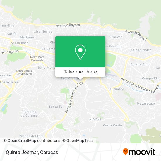 Quinta Josmar map