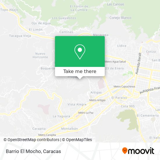 Barrio El Mocho map