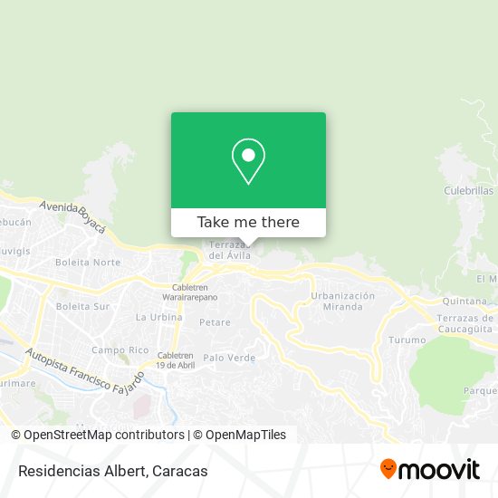 Residencias Albert map