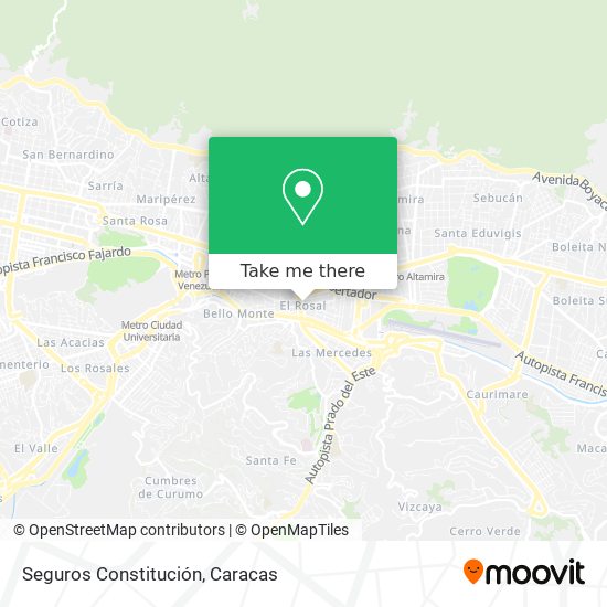 Seguros Constitución map