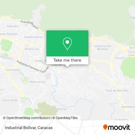 Industrial Bolívar map