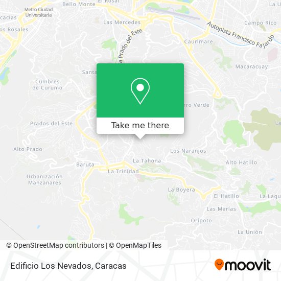 Edificio Los Nevados map