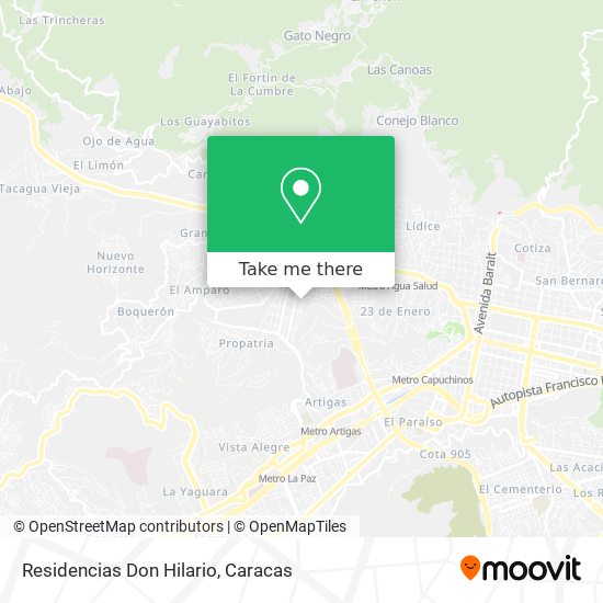 Residencias Don Hilario map