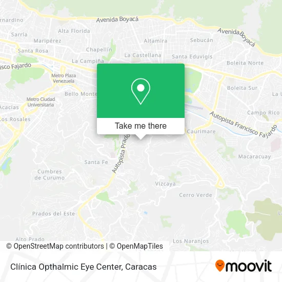 Clínica Opthalmic Eye Center map