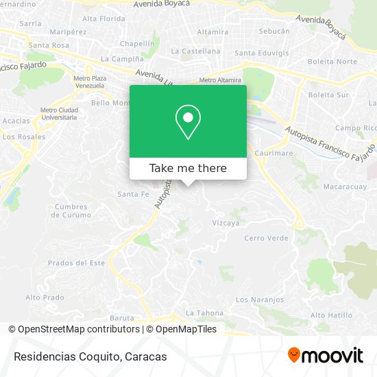 Residencias Coquito map