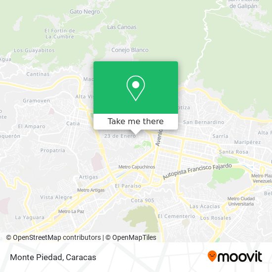 Monte Piedad map