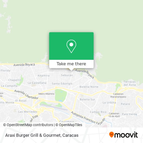 Araxi Burger Grill & Gourmet map