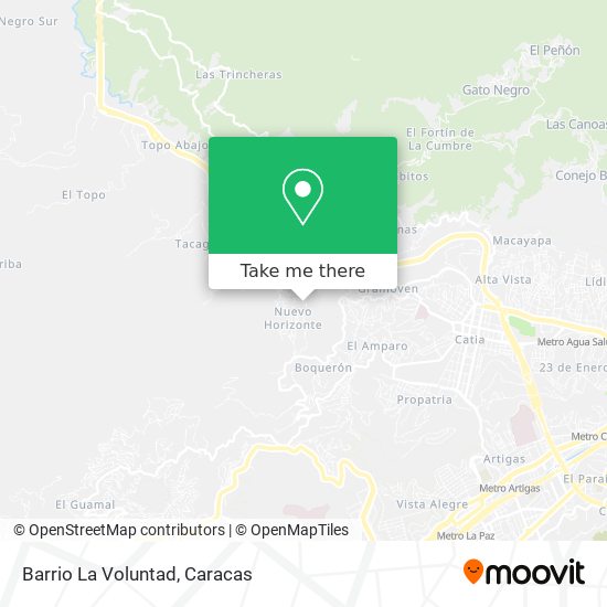Barrio La Voluntad map