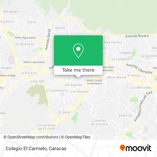 Colegio El Carmelo map