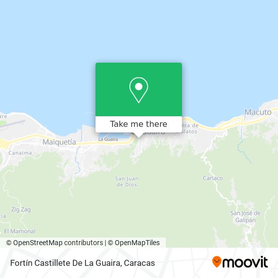 Mapa de Fortín Castillete De La Guaira