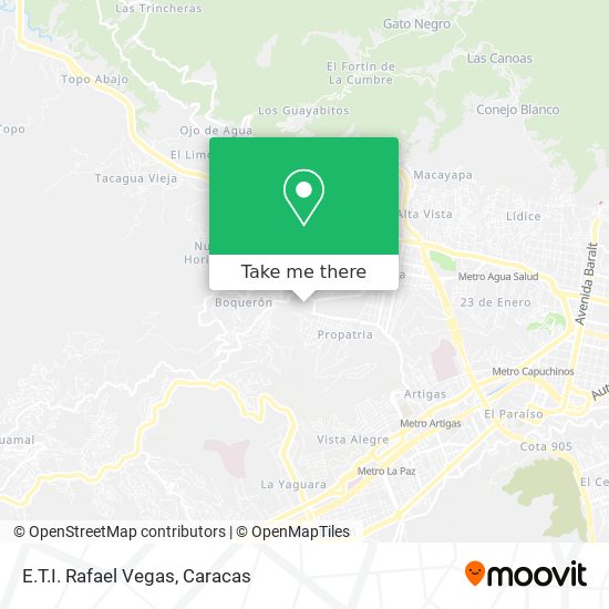 E.T.I. Rafael Vegas map